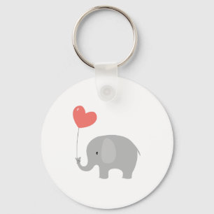 Love Elephant Key Ring