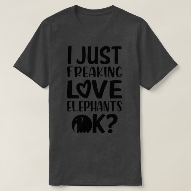 Love Elephants 1 T-Shirt (Design Front)