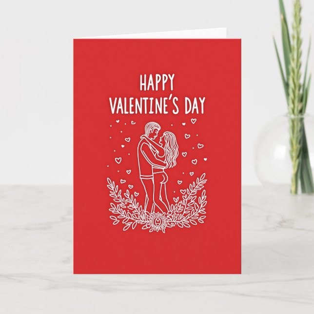 Love Embrace Valentine Card (Front)
