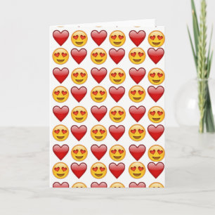love emoji card