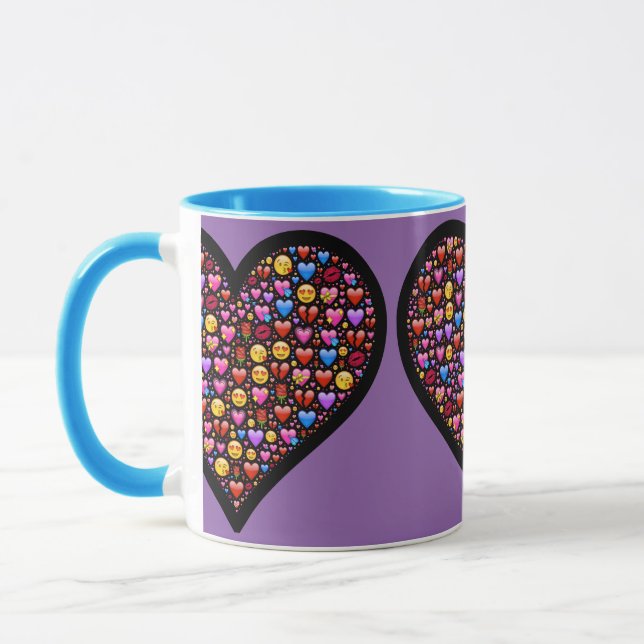 Love Emoji Customised Mug (Left)