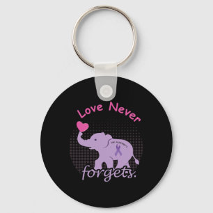 Love End Alzheimer End Heimer Heimers Awareness Key Ring
