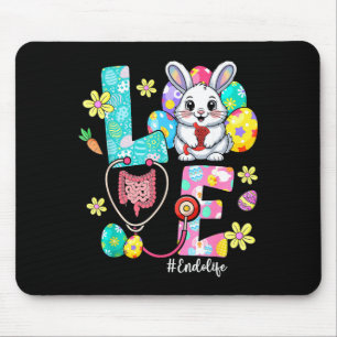 Love endo life endo nurse bunny stethoscope easter mouse pad