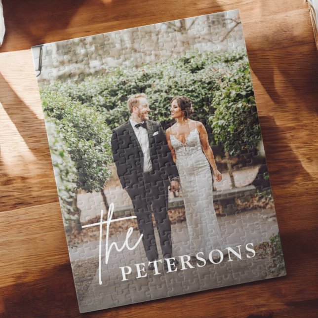 Love Engaged Newlyweds Couple Photo Jigsaw Puzzle (Creator Uploaded)