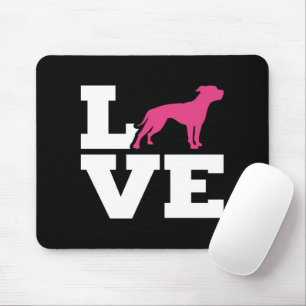 Love English Bulldog   Bulldog Lover Gift Mouse Pad