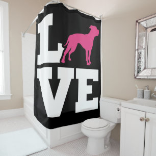 Love English Bulldog   Bulldog Lover Gift Shower Curtain