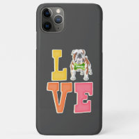 Love English Bulldog Cute Dog Dad Dog Mum