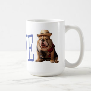Love English Bulldog Puppy Dog Coffee Cup Mug