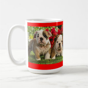 Love English Bulldog Puppy Dog Coffee Cup Mug