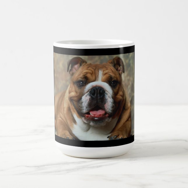 Love English Bulldog Puppy Dog Coffee Cup Mug (Center)