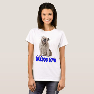 Love English Bulldog Puppy Dog Ladies T-Shirt