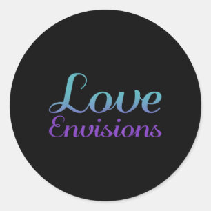 Love Envisions, Mental Health Awareness Classic Round Sticker
