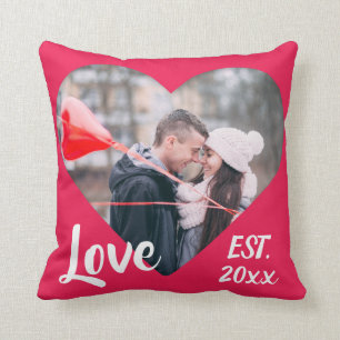 Love Est. Customise Throw pillow