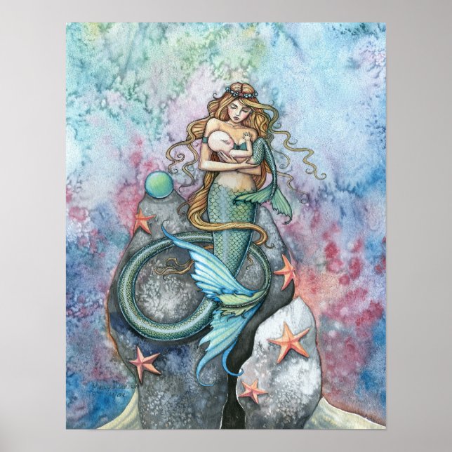 Love Eternal Mermaid Mother and Baby Poster (Front)