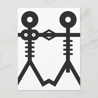 Love Eternal Skeletons Icon 2007 Art Postcard