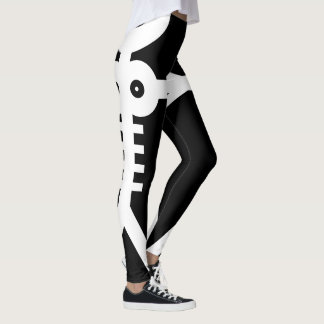 Love Eternal Skeletons Icon 2007 Black And White Leggings