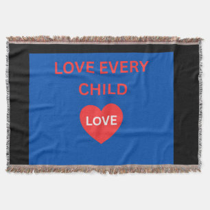Love Every Child Woven Throw Blanket Inspiration