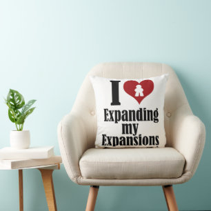 Love Expanding Expansions Game Fun Motto Cushion