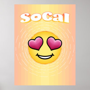 Love Eyes Emoji SoCal Poster