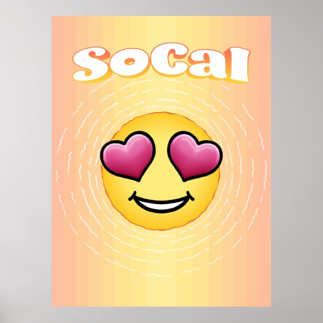 Love Eyes Emoji SoCal Poster (Front)