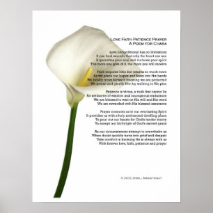 Love Faith Patience Prayer Poster