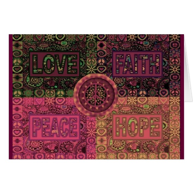 Love - Faith - Peace - Hope (Front Horizontal)
