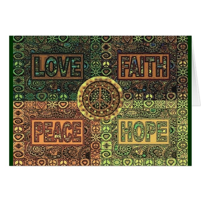 Love - Faith - Peace - Hope (Front Horizontal)