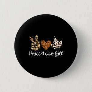 Love Fall Autumn Clothes Fashion For Women 6 Cm Round Badge