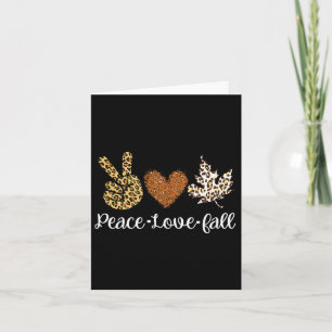 Love Fall Autumn Clothes Fashion For Women Card