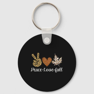 Love Fall Autumn Clothes Fashion For Women Key Ring
