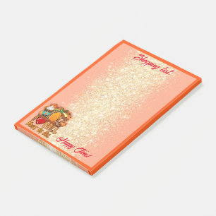 Love Fall Autumn Customise Text and Colour Post-it Notes