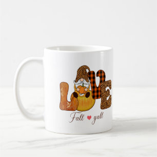Love Fall Gnome Personalised Coffee Mug
