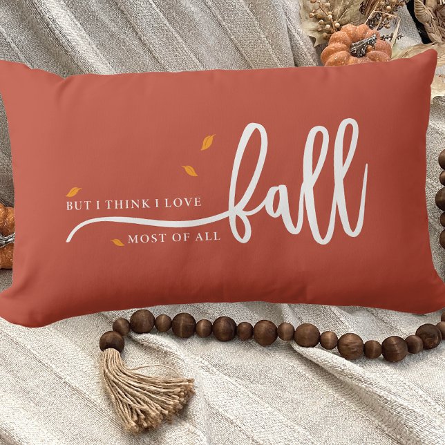 Love Fall Most Of All Lumbar Cushion (Creator Uploaded)