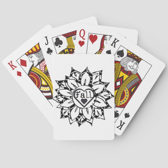 love fall playing cards (Back)