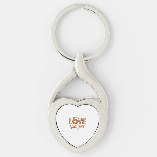 Love Fall Y'all Fall Key Ring (Front)