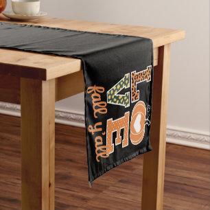 Love Fall Y'All Leopard Print Fall Thanksgiving Short Table Runner