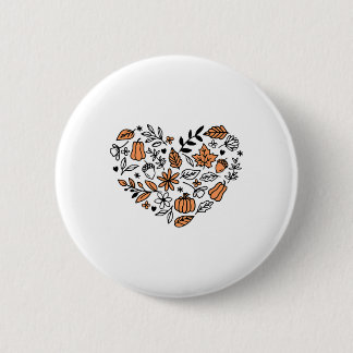 Love Fall Y'all Leopard Pumpkin Autumn Season Wome 6 Cm Round Badge