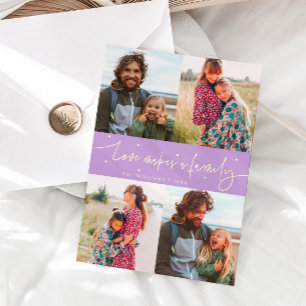 Love Family Lemon Wisteria Valentines Day Photo Holiday Card