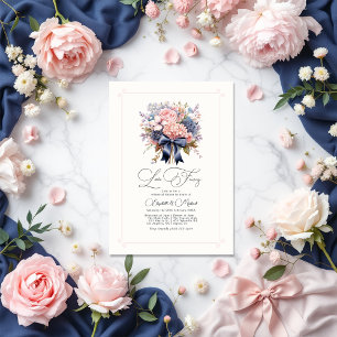 Love Fancy Elegant Floral Rehearsal Dinner Invitation
