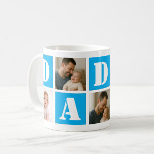 Love Father’s Day 5 Photo Collage   Custom Dad Coffee Mug