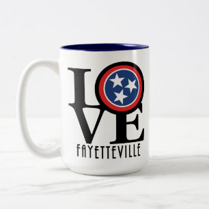 LOVE Fayetteville 15oz Two-Tone Coffee Mug