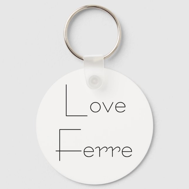Love Ferre Key Ring (Front)