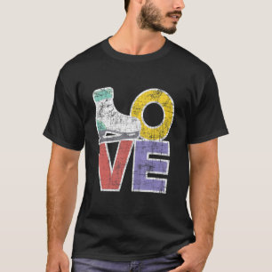 Love Figure Ice Skating Skates Dancer Dancing T-Shirt