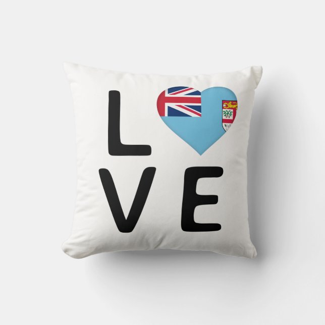 Love - Fiji Flag Cushion (Front)