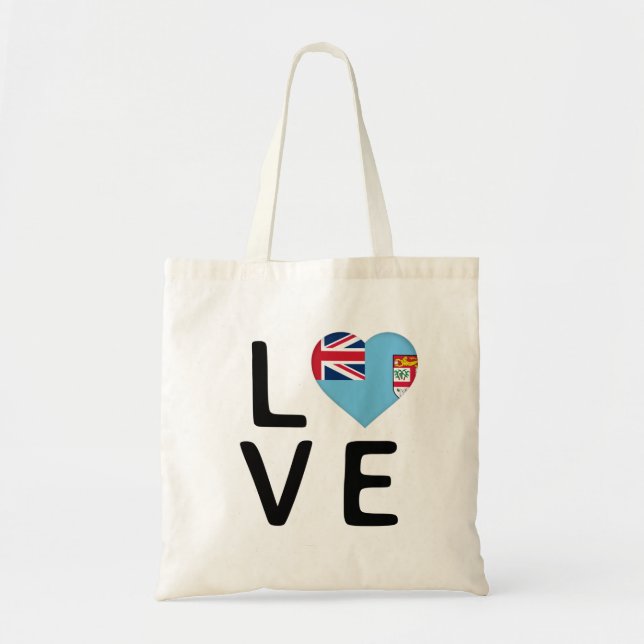 Love - Fiji Flag Tote Bag (Front)
