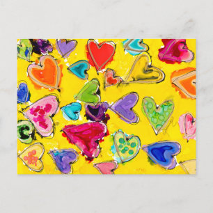 Love Filled Hearts Postcard