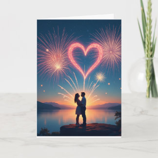 Love Fireworks 5 Card