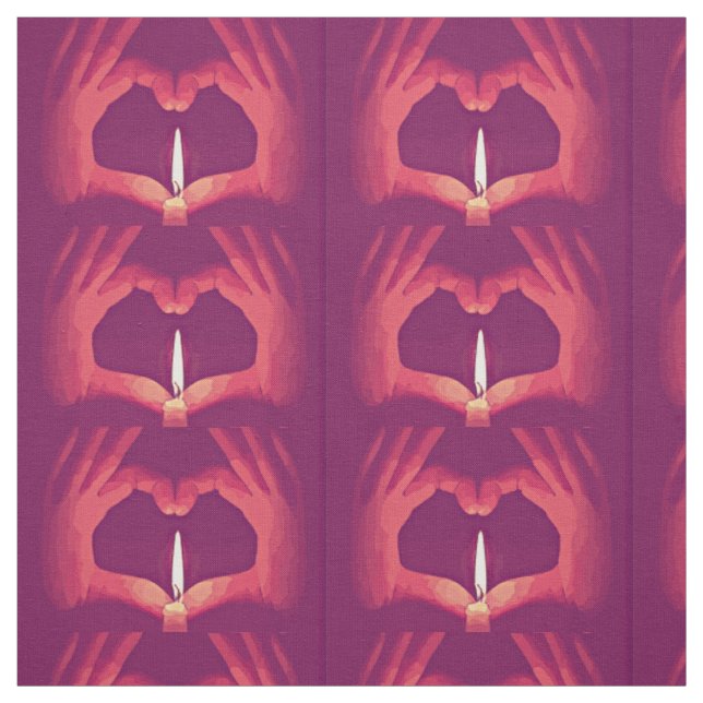 Love Flames Fabric (Swatch)