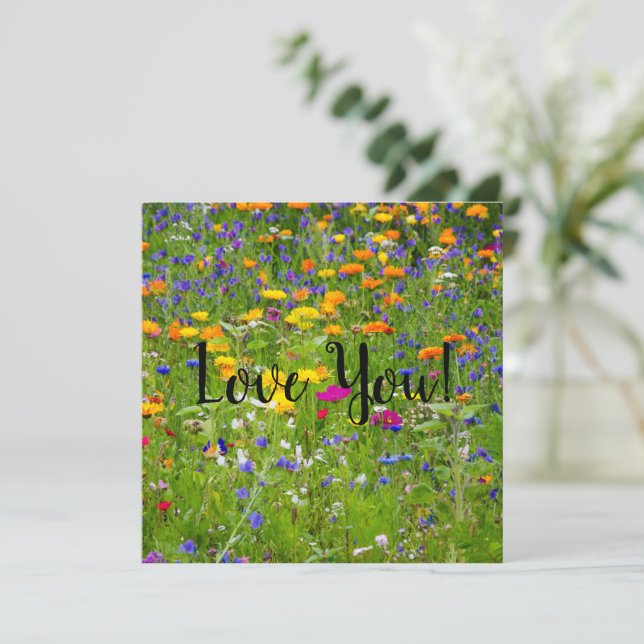 Love Flat Greeting Card (Standing Front)