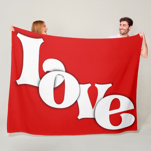 LOVE FLEECE BLANKET (In Situ)